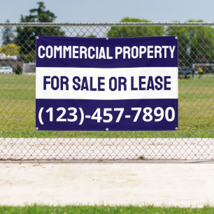 Banderoles Personnaliser la propriété commerciale à vendre ou