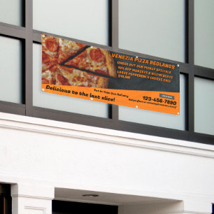 Banderoles Personnaliser la publicité pepperoni fromage de la
