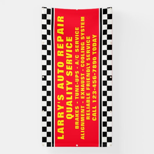 Banderoles Personnaliser la réparation automatique Acheter l' (Verticale)