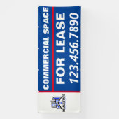 Banderoles Personnaliser le logo de la société d'espace comme (Verticale)