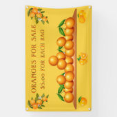 Banderoles Personnaliser Les Oranges À Vendre Orange Grove (Verticale)