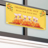 Banderoles Personnaliser Les Oranges À Vendre Personnaliser P (Bâtiment extérieur)