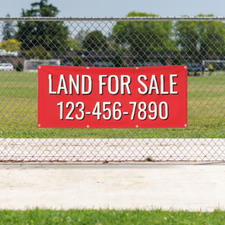 Banderoles Personnaliser les terres à vendre ou louer la clôt