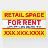 Banderoles Personnaliser L'Espace De Détail Pour Le Carré De  (Horizontal)