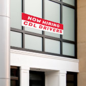 Banderoles Personnaliser Maintenant Embauche Des Pilotes CDL  (Bâtiment extérieur)