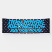 Banderoles Personnaliser Maintenant Embaucher Des Mécaniques  (Horizontal)