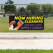 Banderoles Personnaliser Maintenant Embaucher Nettoyeurs Appl (En situation)