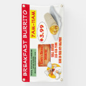 Banderoles Personnaliser Mexicaine Restaurant Petit déjeuner  (Verticale)