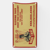 Banderoles Personnaliser Muay Thai Martial Arts School Small (Verticale)