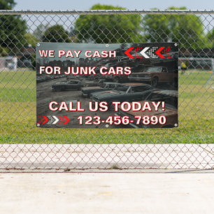 Banderoles Personnaliser Nous payons cash pour la clôture de 