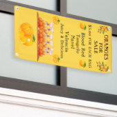 Banderoles Personnaliser Oranges à vendre Beaucoup de saveurs (Bâtiment extérieur)