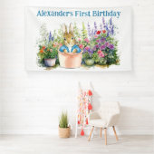 Banderoles Personnaliser Pierre dans un pot Première fête d'a (Insitu)