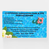 Banderoles Personnaliser Piscine Spa Entretien Réparation Ser (Horizontal)