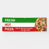 Banderoles Personnaliser Pizza Shop Drapeau Italien Pizza Pic (Horizontal)