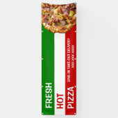 Banderoles Personnaliser Pizza Shop Drapeau Italien Pizza Pic (Vertical)