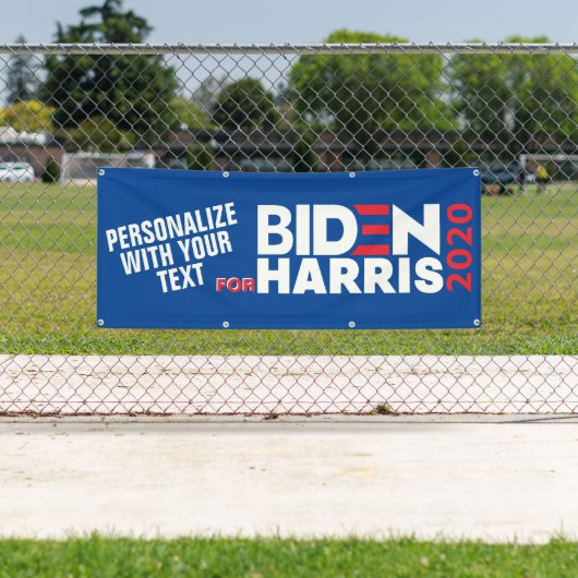 Banderoles Personnaliser Pour Biden/Harris 2020 Vinyl (signe) (En situation)
