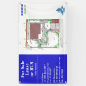 Banderoles Personnaliser pour la vente location ou BTS Site D (Vertical)