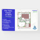 Banderoles Personnaliser pour la vente location ou BTS Site D (Horizontal)