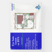 Banderoles Personnaliser pour la vente location ou BTS Site D (Verticale)