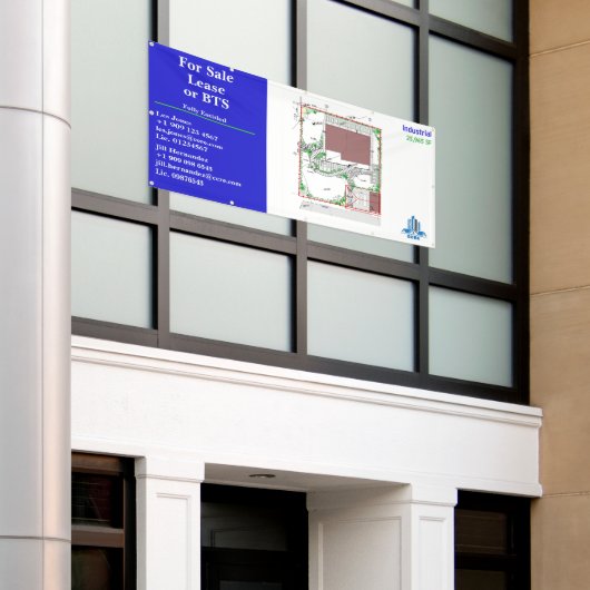 Banderoles Personnaliser pour la vente location ou BTS Site D (Bâtiment extérieur)