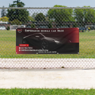 Banderoles Personnaliser Premium Voiture Laver SportsVoiture