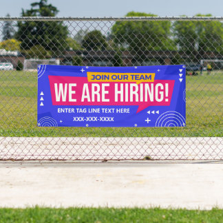 Banderoles Personnaliser Rejoignez Notre Équipe Nous Recruton