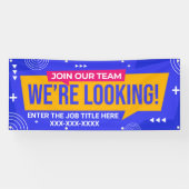 Banderoles Personnaliser Rejoignez notre équipe que nous rech (Horizontal)