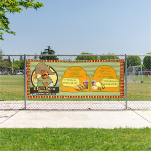 Banderoles Personnaliser Restaurant Mexicain Prix de la nourr