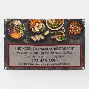 Banderoles Personnaliser Restaurant vietnamien Grand Mur