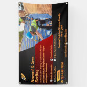 Banderoles Personnaliser Roofing Service Entreprise clôture d (Vertical)