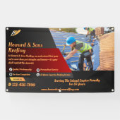 Banderoles Personnaliser Roofing Service Entreprise clôture d (Horizontal)