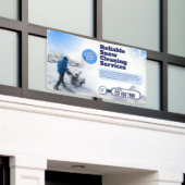 Banderoles Personnaliser Service de nettoyage de la neige Pub (Bâtiment extérieur)
