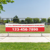 Banderoles Personnaliser un complexe d'appartements grands et (En situation)