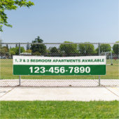 Banderoles Personnaliser un complexe d'appartements grands si (En situation)