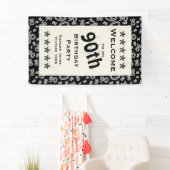 Banderoles Personnalisez : Accueil à ma quatre-vingt-dixième (En situation)