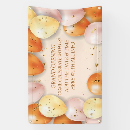 Banderoles Personnalisez Élégant Ballons d'Ouverture Grand (Verticale)