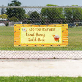 Banderoles Personnalisez Honey Business Local Honey Vendu Ici (En situation)