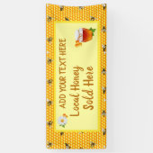 Banderoles Personnalisez Honey Business Local Honey Vendu Ici (Vertical)