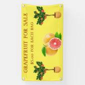 Banderoles Personnalisez Le Pamplemousse Pour La Vente Du Sta (Verticale)