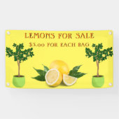 Banderoles Personnalisez Les Citrons Pour La Vente Du socle F (Horizontal)