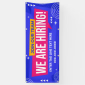 Banderoles Personnalisez Rejoignez Notre Équipe Que Nous Emba (Vertical)