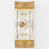 Banderoles Personnalité CHRÉTIENNE, joyeux 50e anniversaire (Vertical)