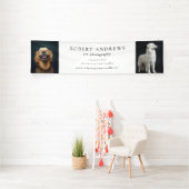 Banderoles Pet Photographie Chien d'affaires Modèle photo (Insitu)