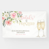 Banderoles Pétales et Fête des mariées de poursuites (Horizontal)