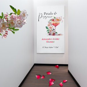 Banderoles Pétales & Procuco Fête des mariées Florale Bienven