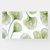 Banderoles Pétales verts (Horizontal)