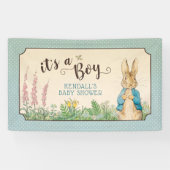 Banderoles Peter Rabbit | Baby shower garçon (Horizontal)