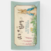 Banderoles Peter Rabbit | Baby shower garçon (Vertical)