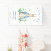 Banderoles Peter Rabbit Petit Baby shower lapin (En situation)