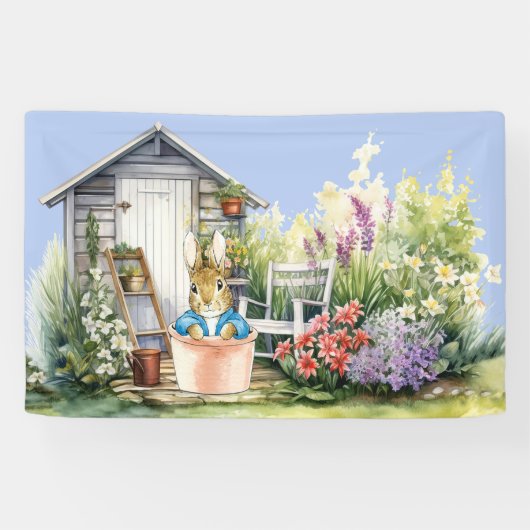 Banderoles Peter the Rabbit Garden Shed (Horizontal)